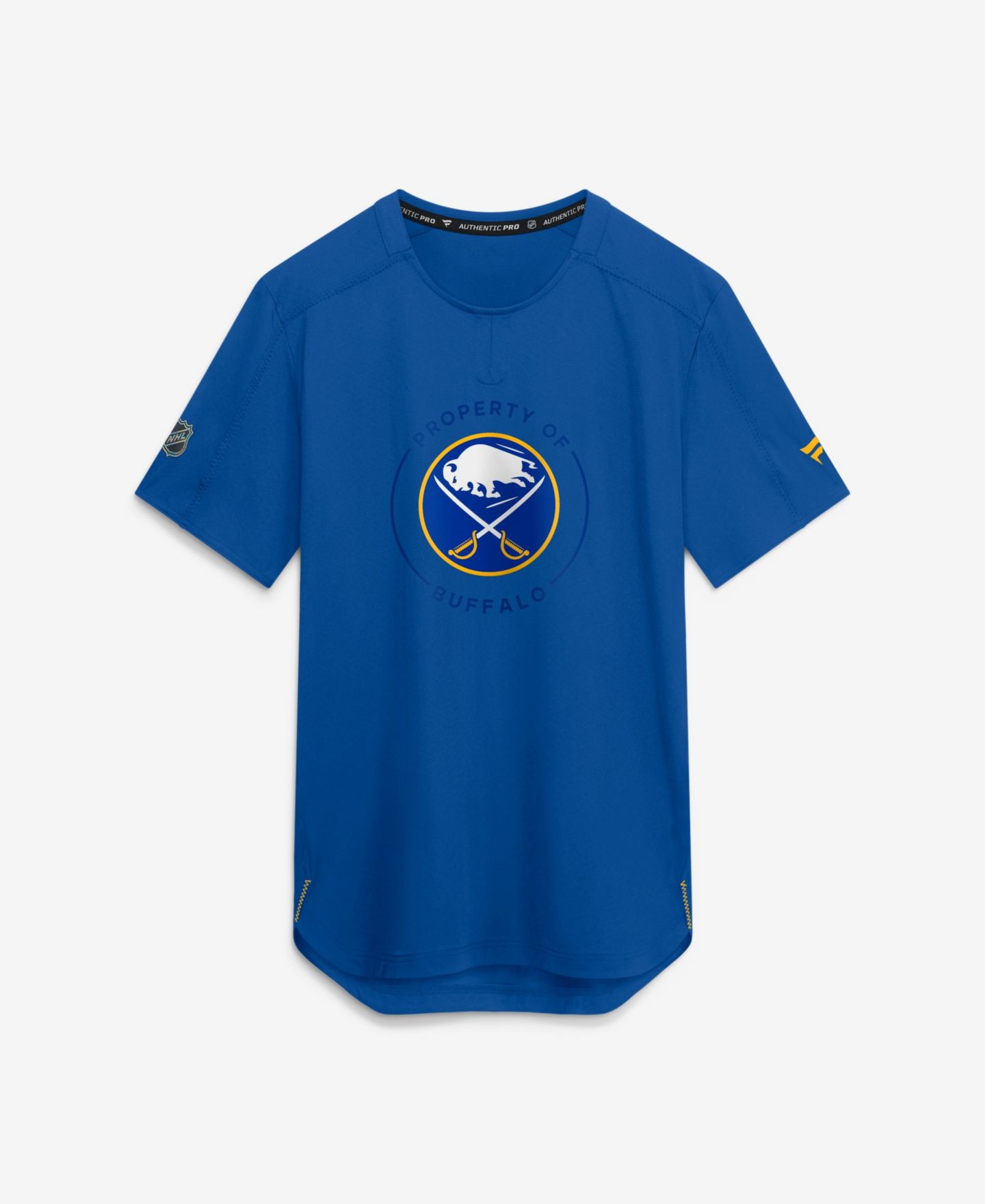 Мужская футболка Fanatics Royal Buffalo Sabres Authentic Pro Train Performance — фото 1