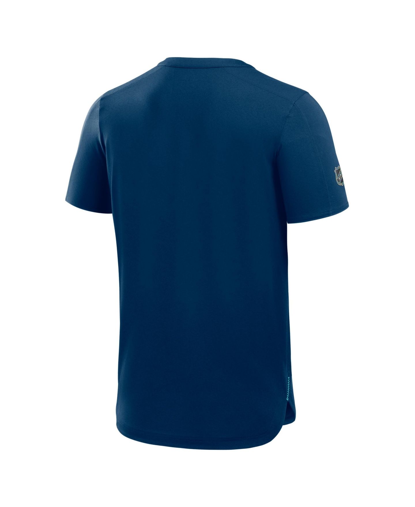 Мужская футболка Fanatics Deep Sea Blue Seattle Kraken Authentic Pro Train Performance — фото 4