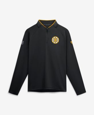 Men's Black Boston Bruins Authentic Pro Rink Lightweight Quarter-Zip Pullover