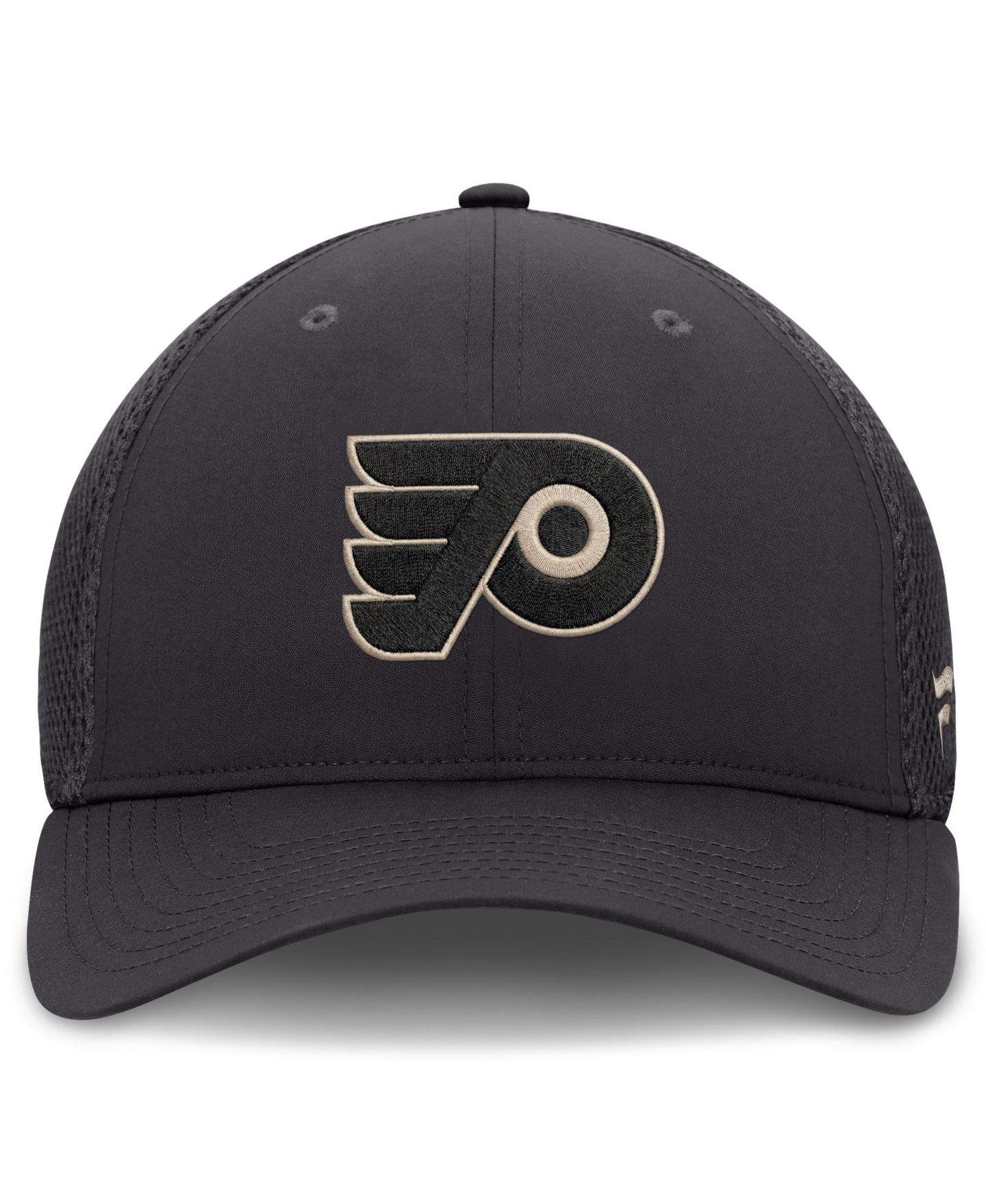 Мужской головной убор Fanatics Charcoal Philadelphia Flyers Authentic Pro Road Meshback Stretch Hat — фото 2