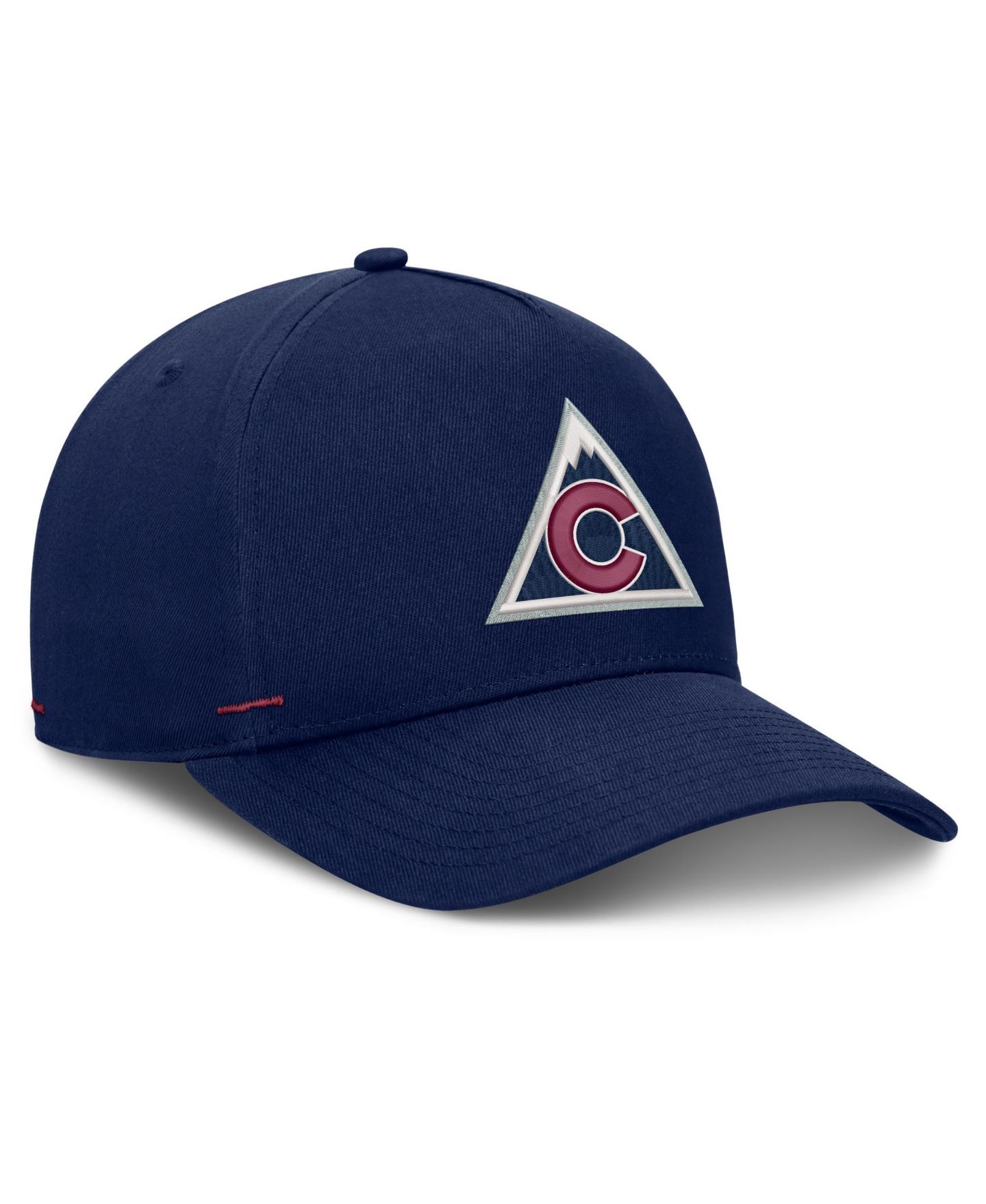 Мужская кепка Fanatics Navy Colorado Avalanche Alternate Authentic Pro Rink A-Frame Adjustable Hat — фото 3