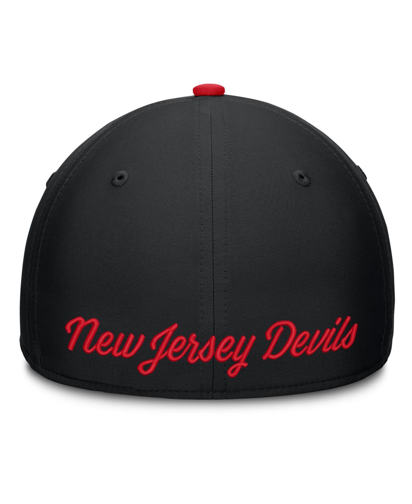 Мужские головные уборы Fanatics Black/Red New Jersey Devils Stretch Hat — фото 4