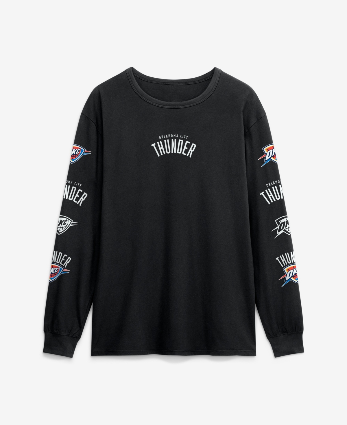 Fanatics Men's Black Oklahoma City Thunder Jump Higher Legacy Long Sleeve T-Shirt - Black