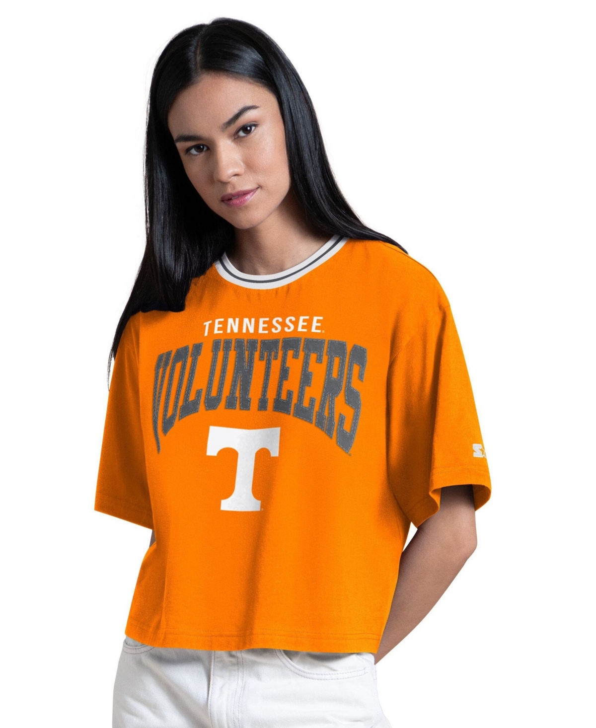 Starter Women's Tennessee Orange Volunteers Ace Cropped T-Shirt