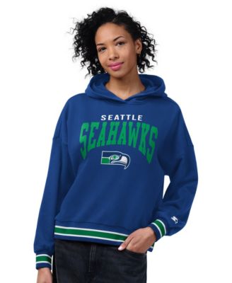 Women's Royal Seattle Seahawks Vintage Home Plate Hoodie