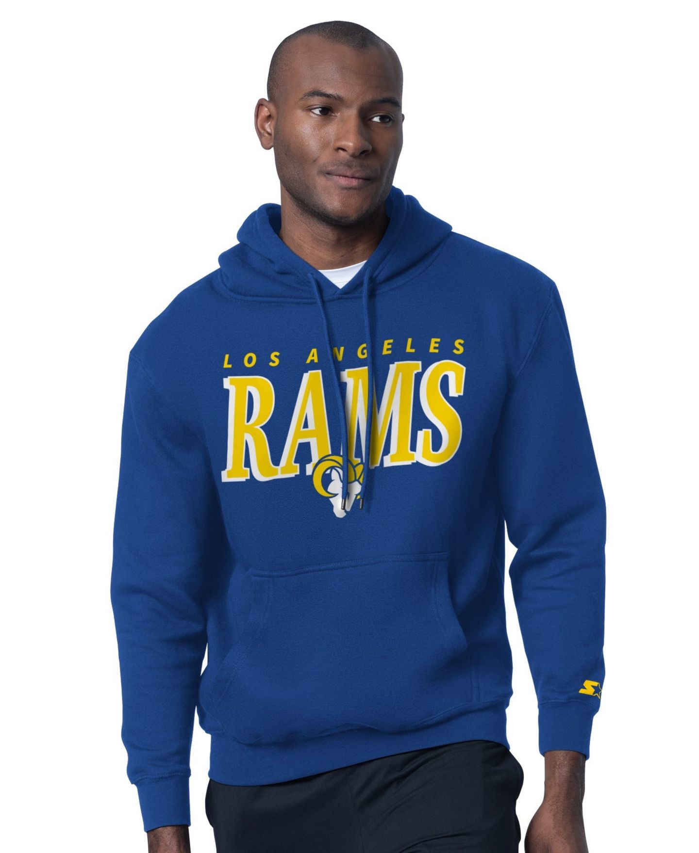 Мужские худи Starter Royal Los Angeles Rams Logo T-Shirt Set — фото 4