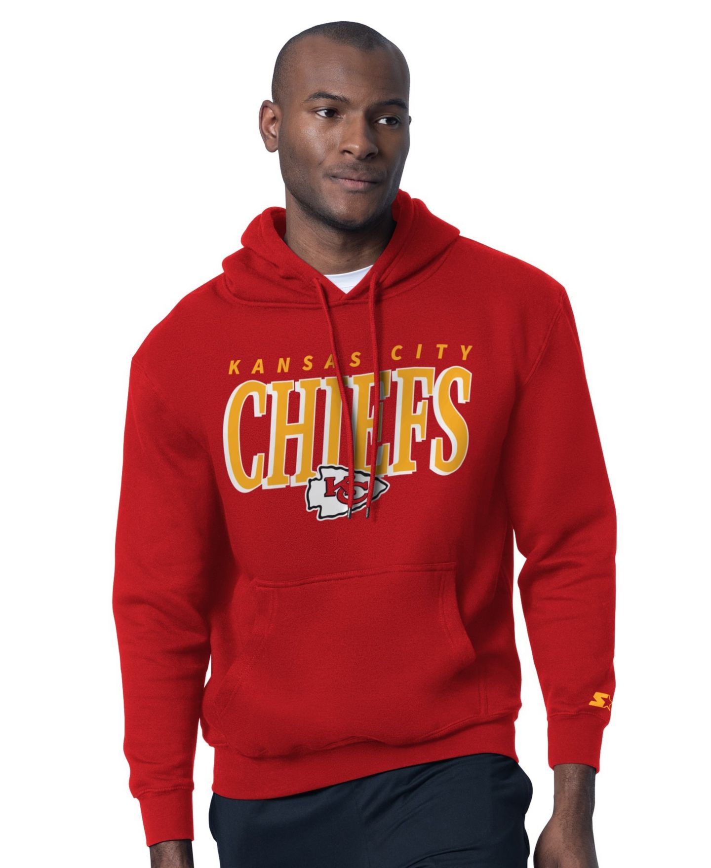 Мужские худи Starter Red Kansas City Chiefs Logo T-Shirt Set — фото 4