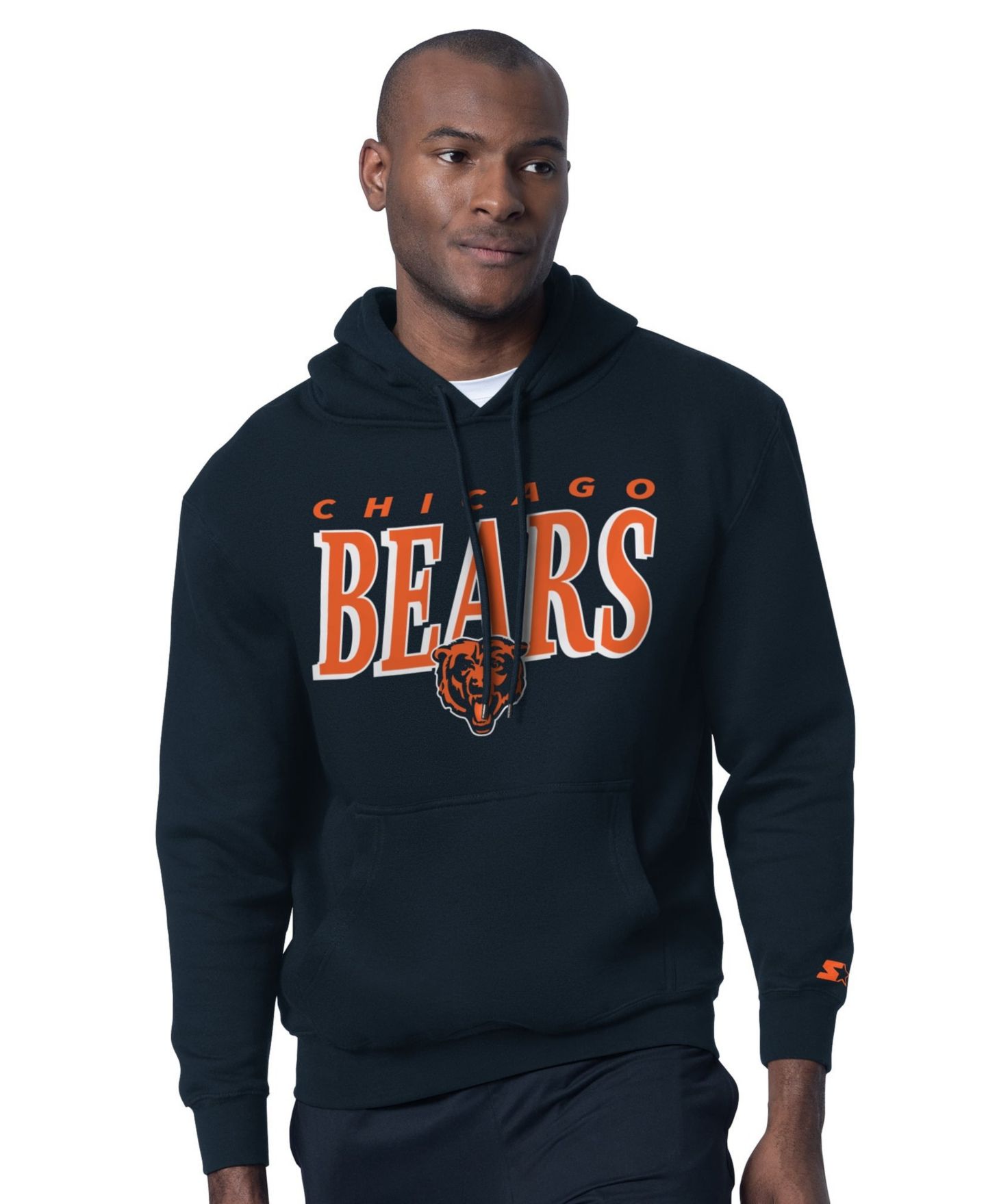 Мужские худи Starter Navy Chicago Bears Logo T-Shirt Set — фото 4