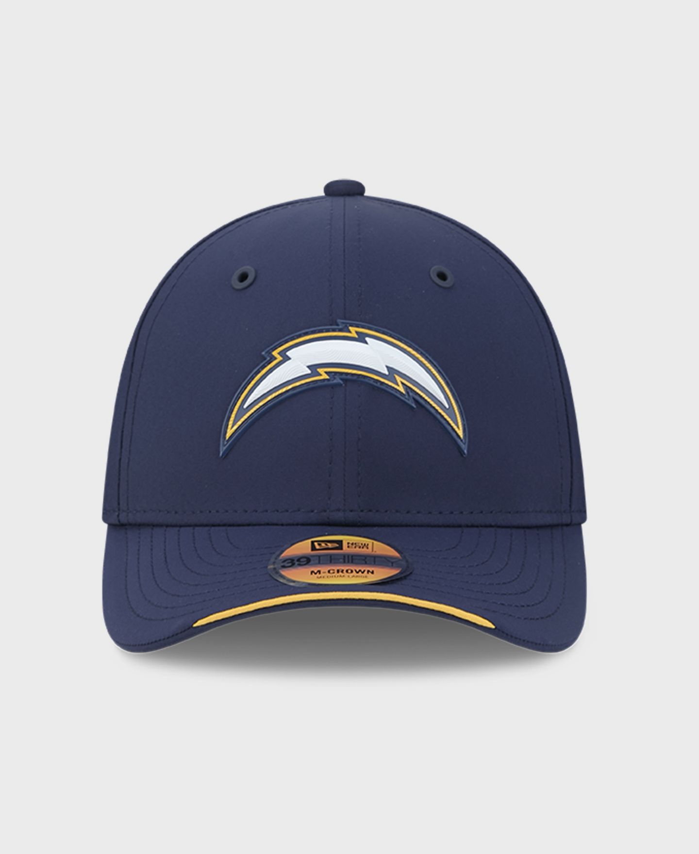 Мужская кепка New Era Navy Los Angeles Chargers 2026 Sideline 39THIRTY M-Crown Flex Hat — фото 2