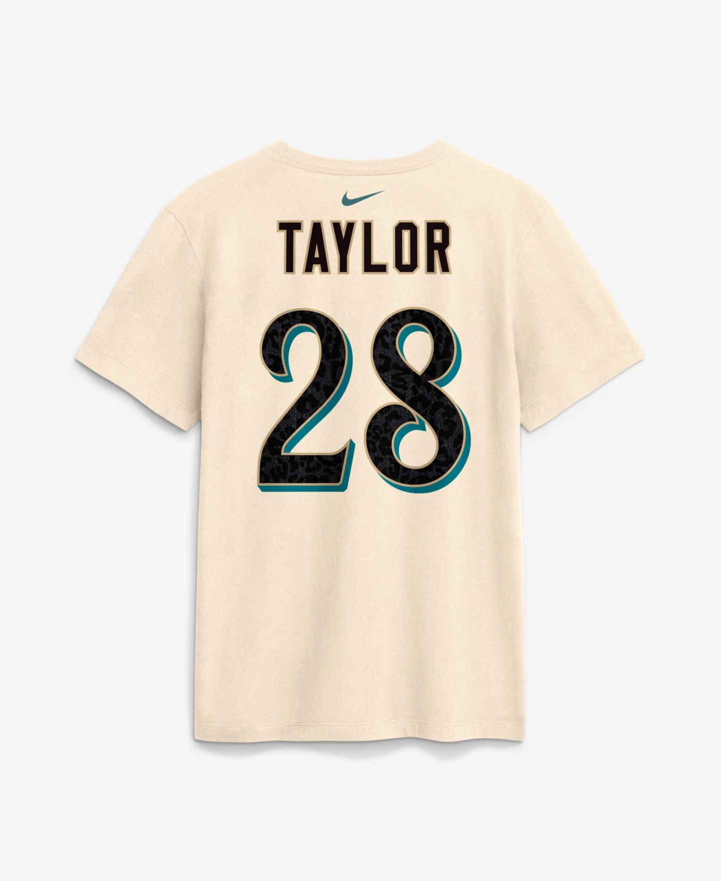 Мужская футболка Nike Fred Taylor Natural Jacksonville Jaguars 2026 Rivalries Collection Player Name & Number — фото 3