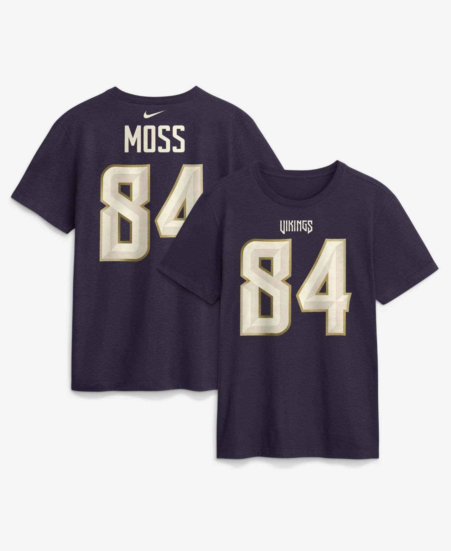 Мужская футболка Nike Randy Moss Purple Minnesota Vikings 2026 Rivalries Collection Player Name & Number — фото 1