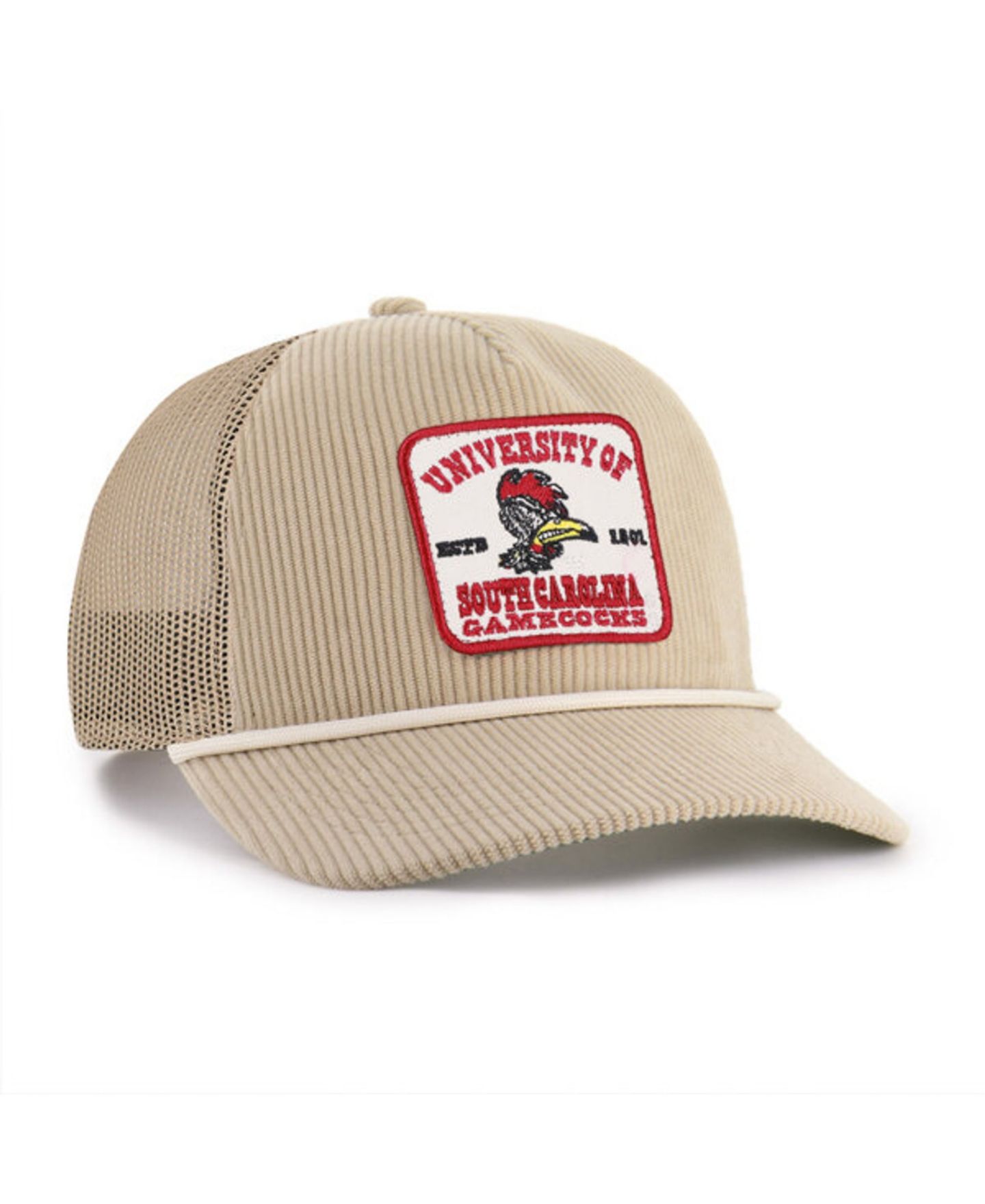 Кепка '47 Brand Khaki South Carolina Gamecocks Cordlandia Hitch Adjustable Hat — фото 2