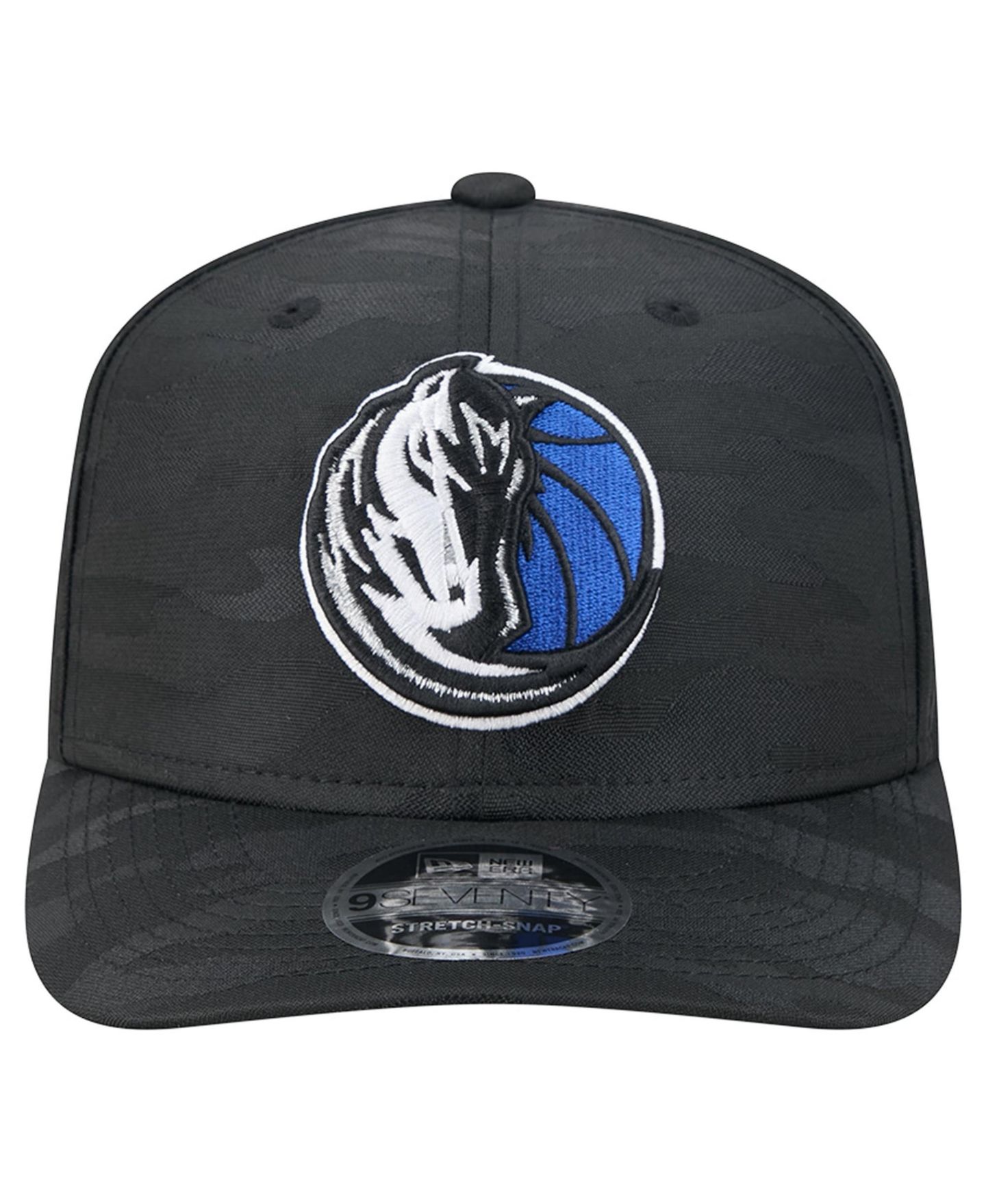 Мужская кепка New Era Black Dallas Mavericks Camo 9SEVENTY Perforated Adjustable Hat — фото 2