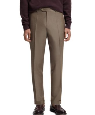 BOSS by Men's Virgin Wool Stretch Tapered-Fit Trousers