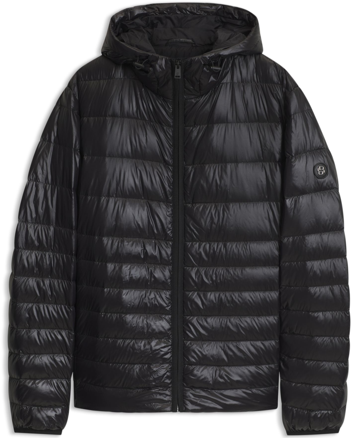 Мужская куртка Hugo Boss BOSS by Water-Repellent Hooded Down, цвет: Чёрный — фото 3