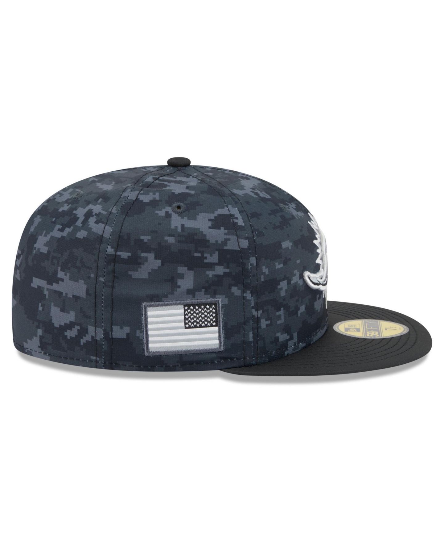 Мужская кепка New Era Black Miami Dolphins 2026 Salute To Service 59FIFTY Fitted Hat — фото 6