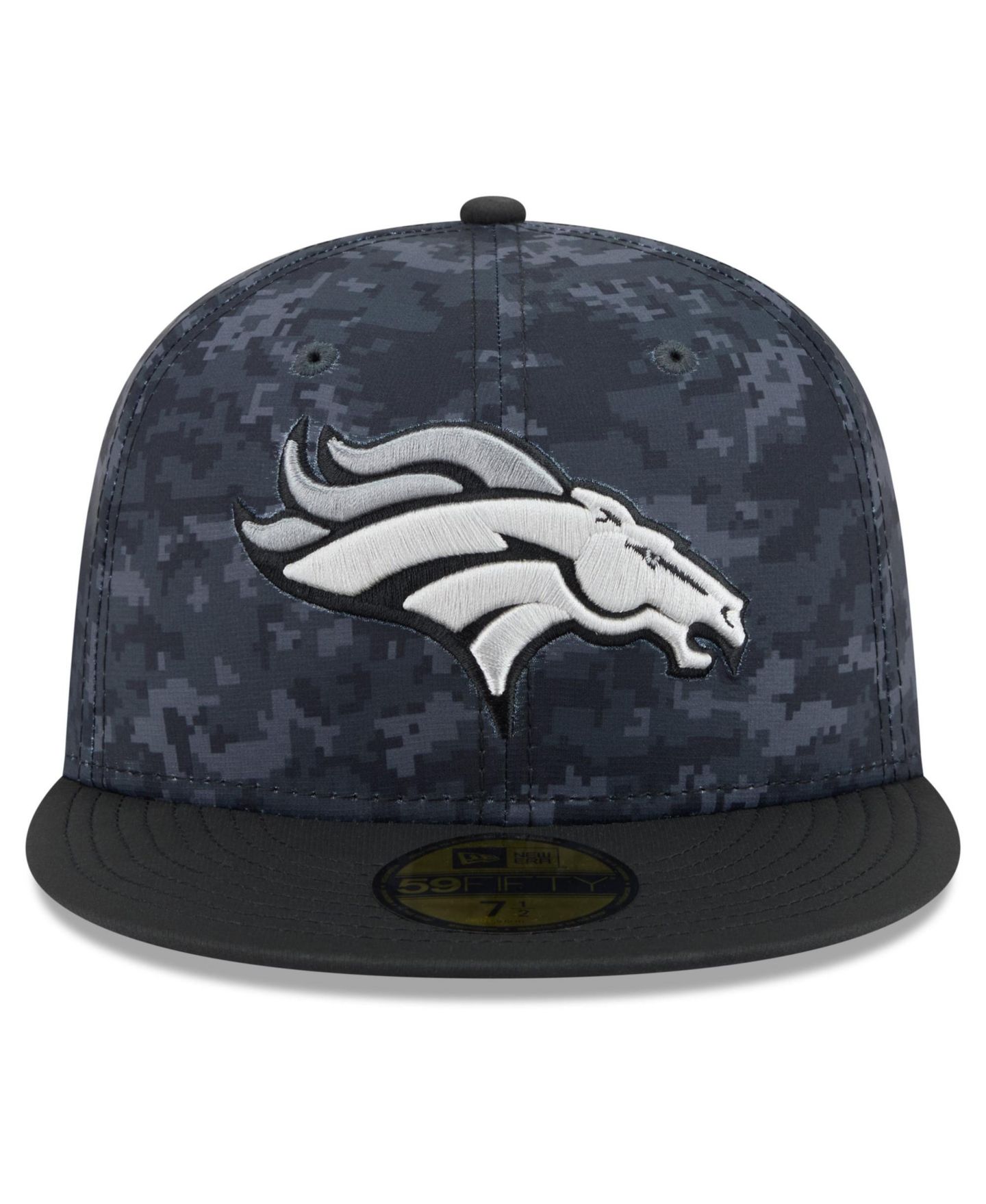 Мужская кепка New Era Black Denver Broncos 2026 Salute To Service 59FIFTY Fitted Hat — фото 2