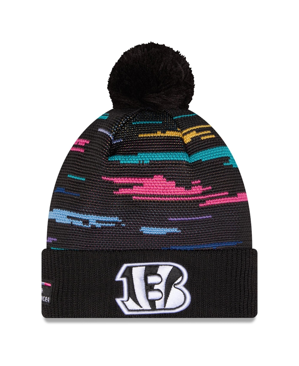 New Era Men's Black Cincinnati Bengals 2026 Nfl Crucial Catch Cuffed Knit with Pom Hat - Black