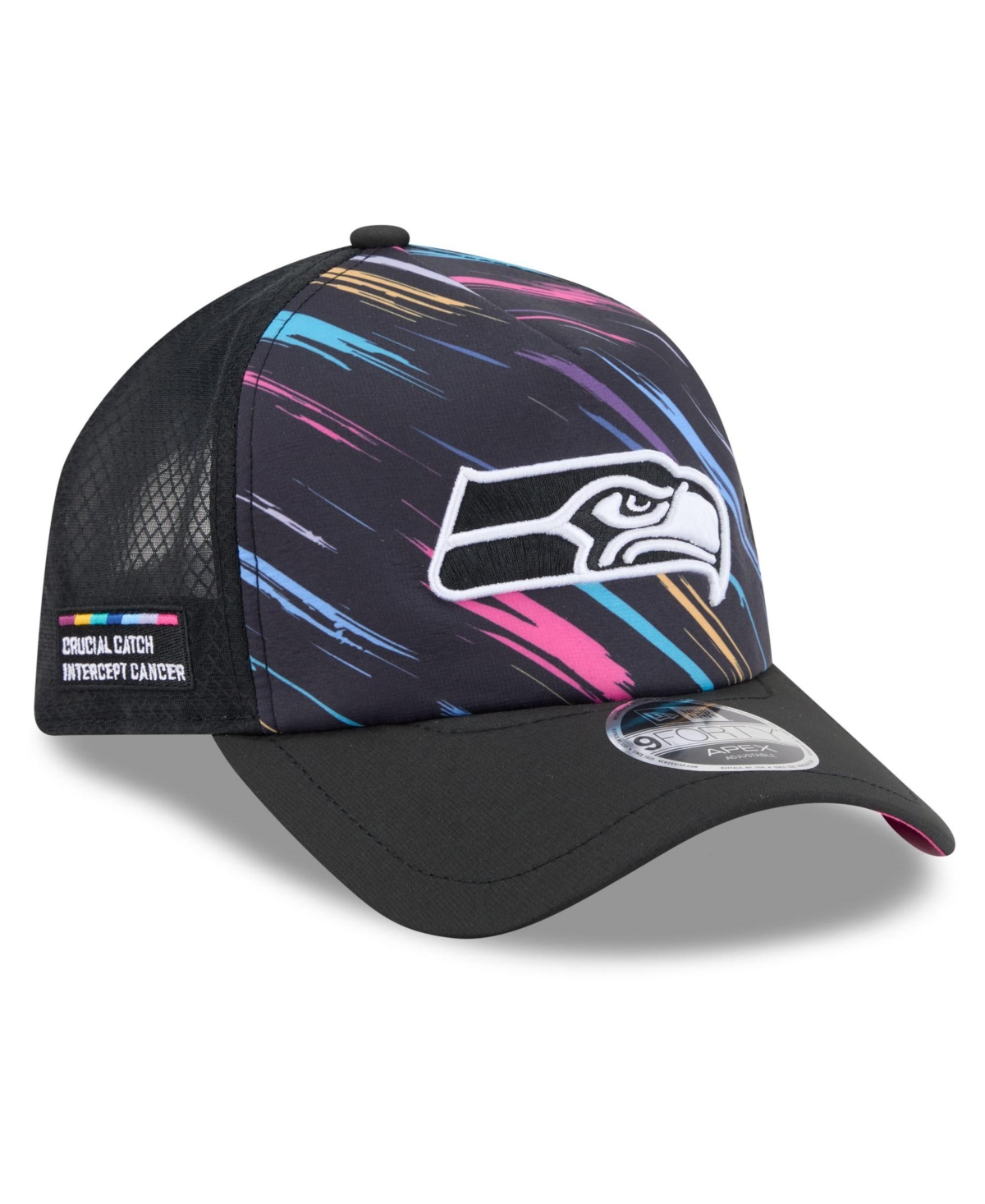 New Era Men's Black Seattle Seahawks 2026 Nfl Crucial Catch 9FORTY Apex Adjustable Hat - Black