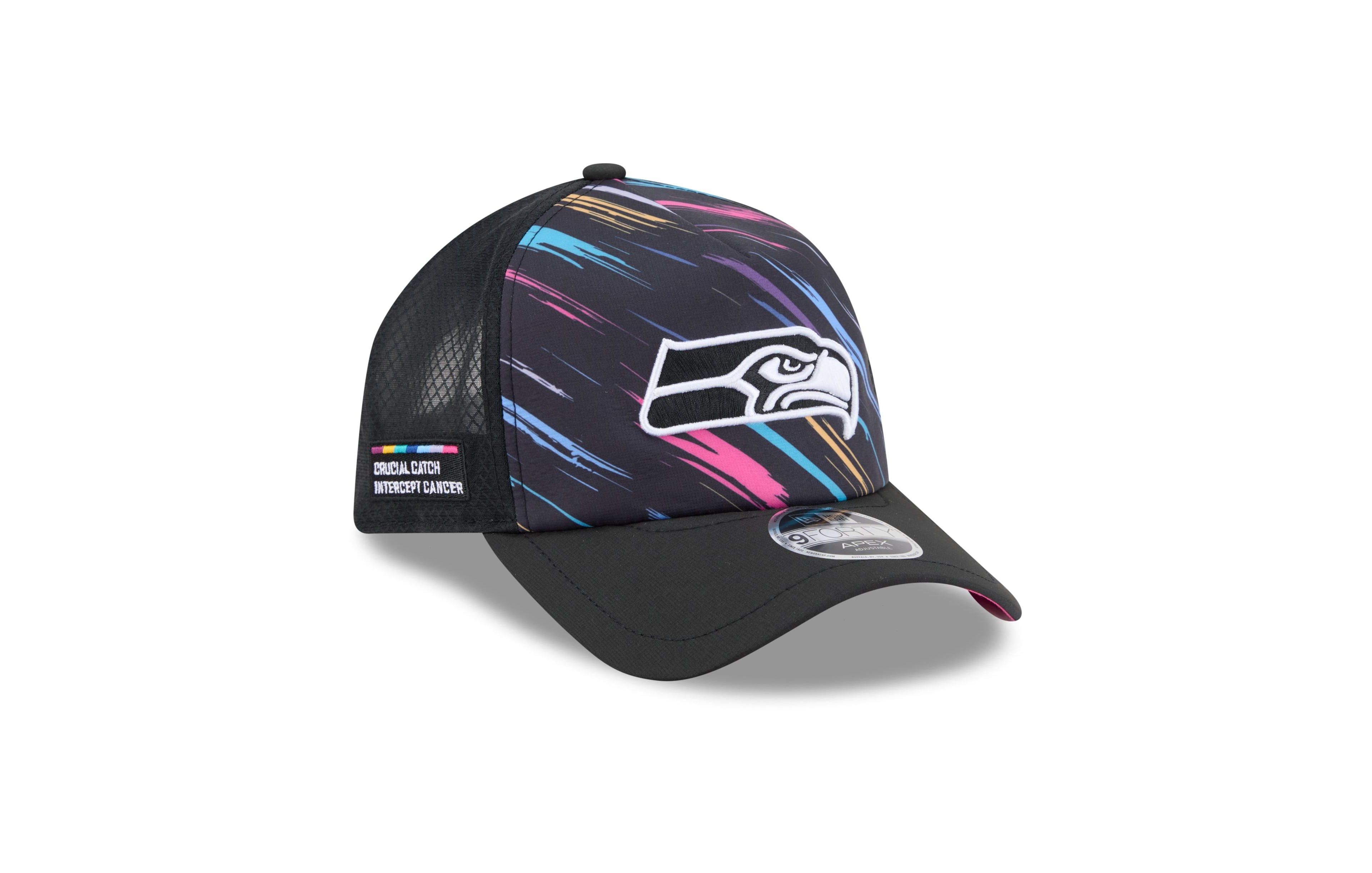 New Era Men's Black Seattle Seahawks 2026 Nfl Crucial Catch 9FORTY Apex Adjustable Hat