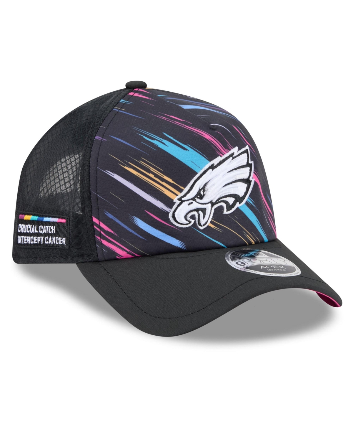 New Era Men's Black Philadelphia Eagles 2026 Nfl Crucial Catch 9FORTY Apex Adjustable Hat - Black