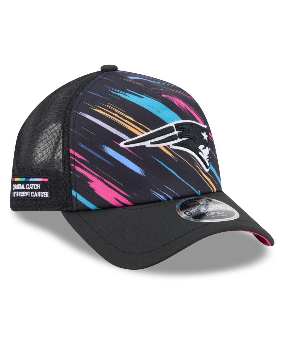 New Era Men's Black New England Patriots 2026 Nfl Crucial Catch 9FORTY Apex Adjustable Hat - Black