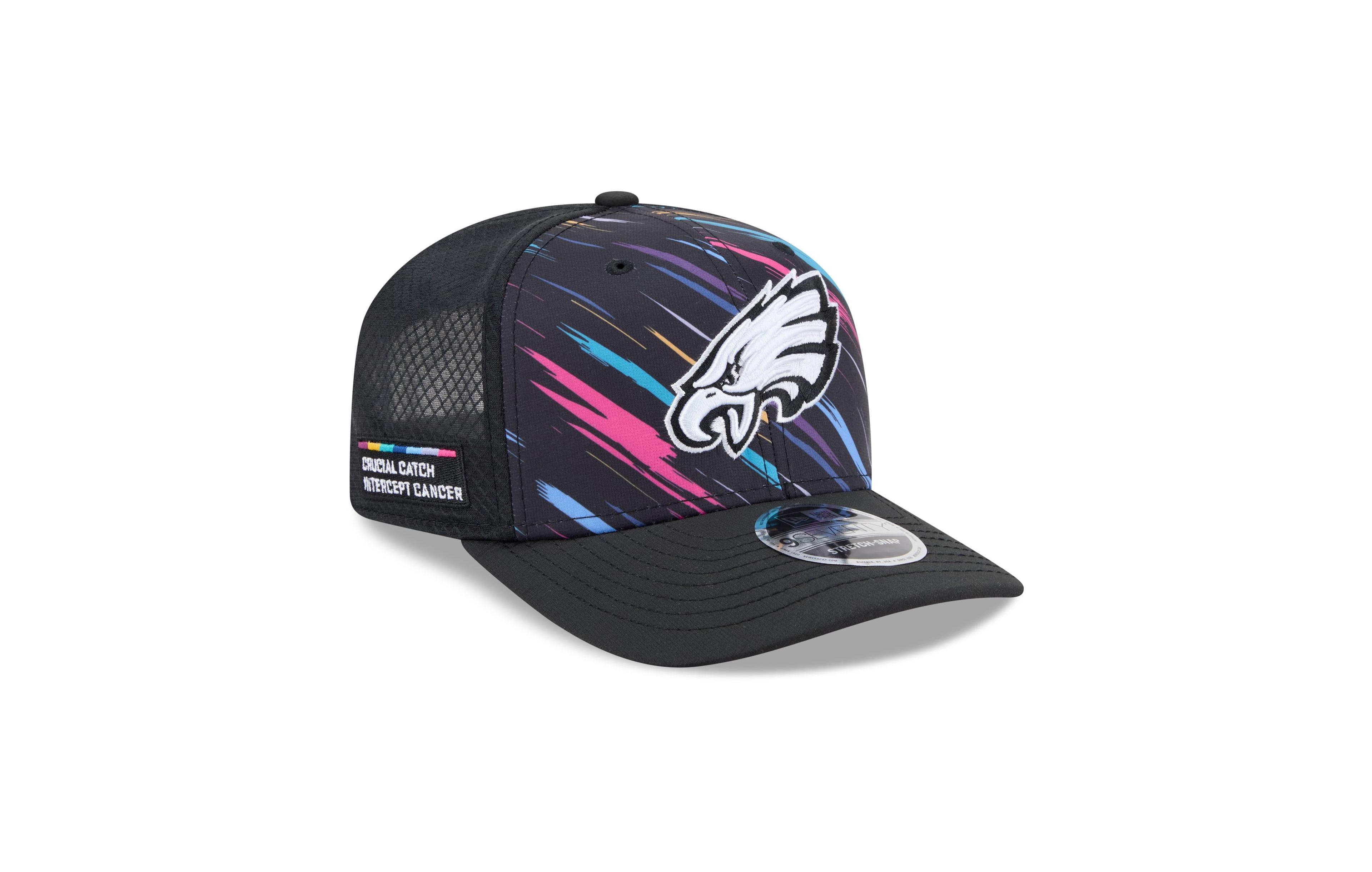 New Era Big Boys' and Girls' Black Philadelphia Eagles 2026 Nfl Crucial Catch 9SEVENTY Adjustable Trucker Hat