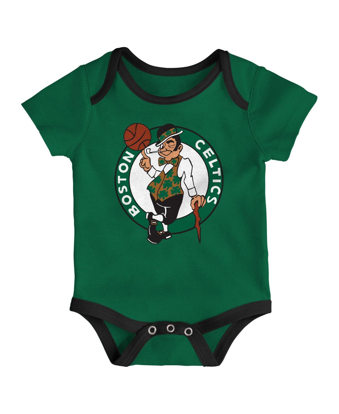 Outerstuff Baby Boys' and Girls' Boston Celtics Born To Ball Bodysuit Set, 3-Pack — фото 4