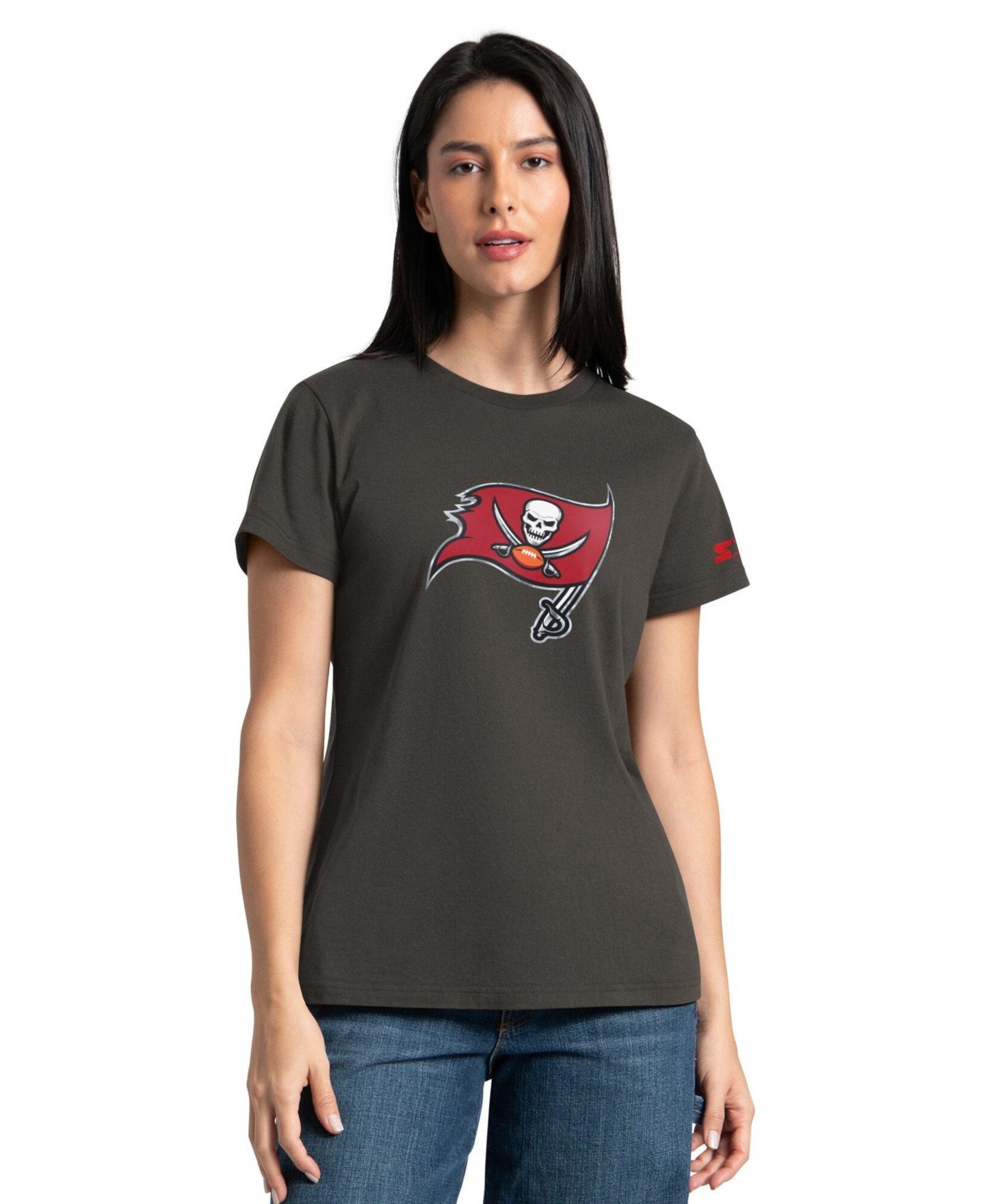 Женские худи Starter Pewter/Red Tampa Bay Buccaneers T-Shirt Combo Pack — фото 2