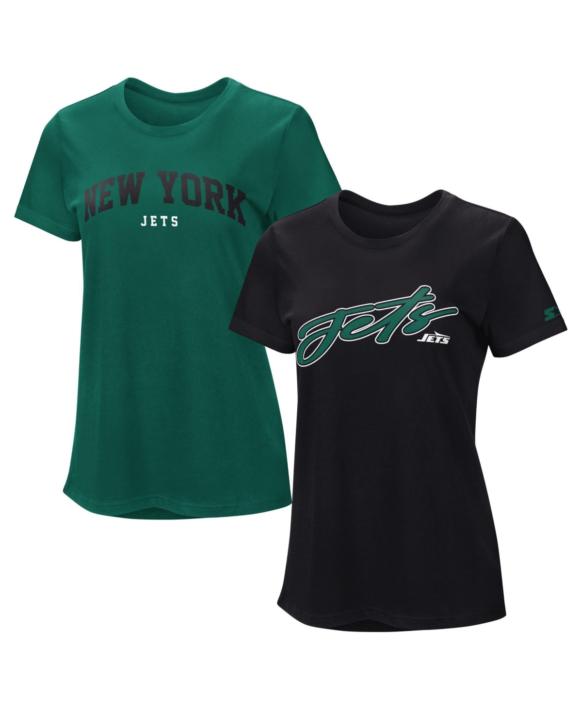 Starter Women's Green/Black New York Jets T-Shirt Combo Pack - Green, Black