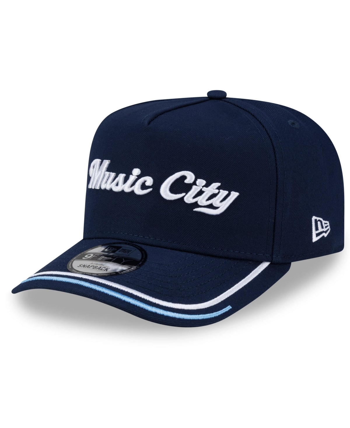 New Era Men's Navy Tennessee Titans 2026 Rivalries Collection Fan Pack A-Frame 9FIFTY Snapback Hat - Navy