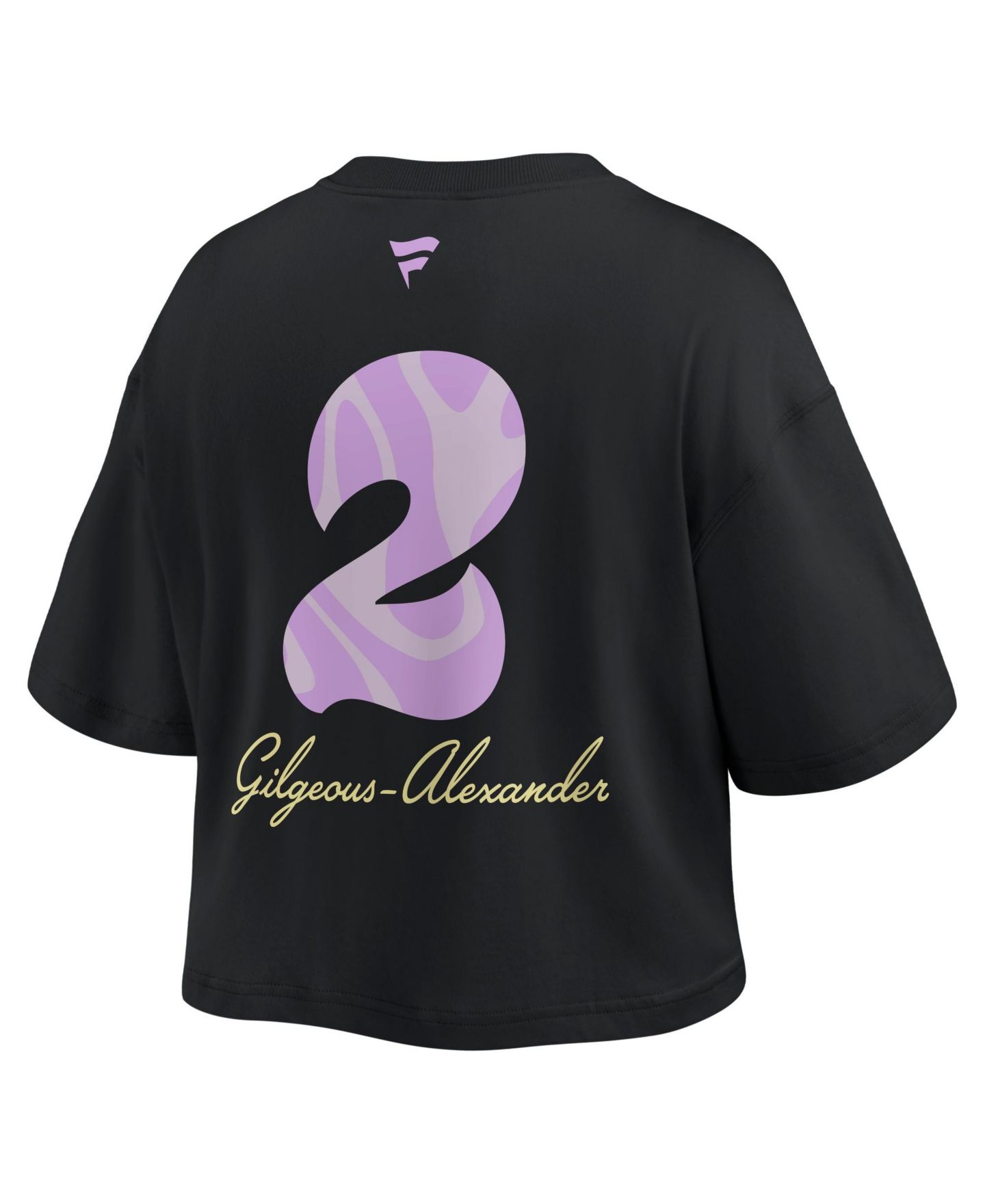 Женский топ Fanatics Shai Gilgeous-Alexander Black Oklahoma City Thunder Name & Number Cropped — фото 3