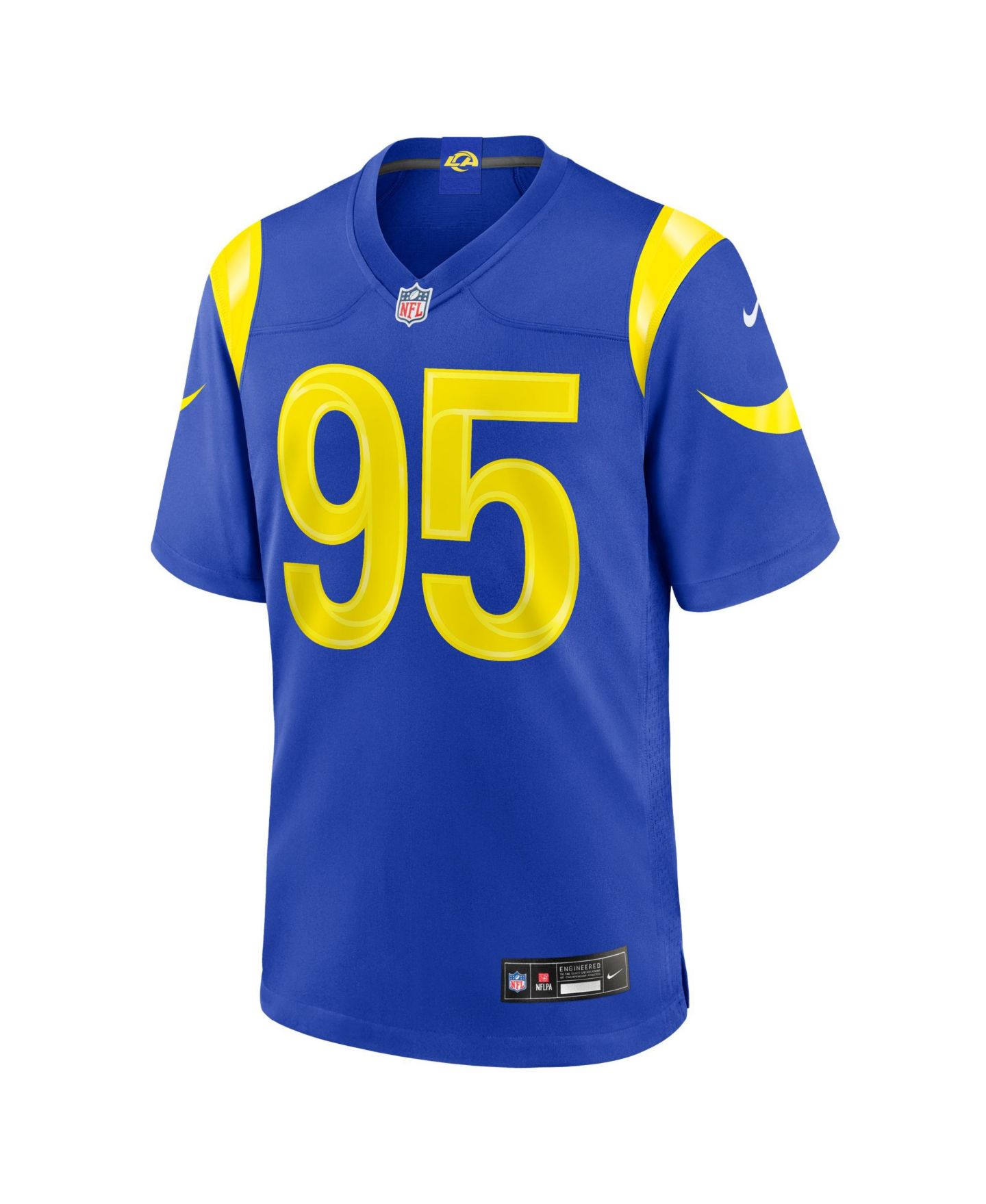 Мужской топ Nike Myles Garrett Royal Los Angeles Rams Team Game Jersey — фото 2