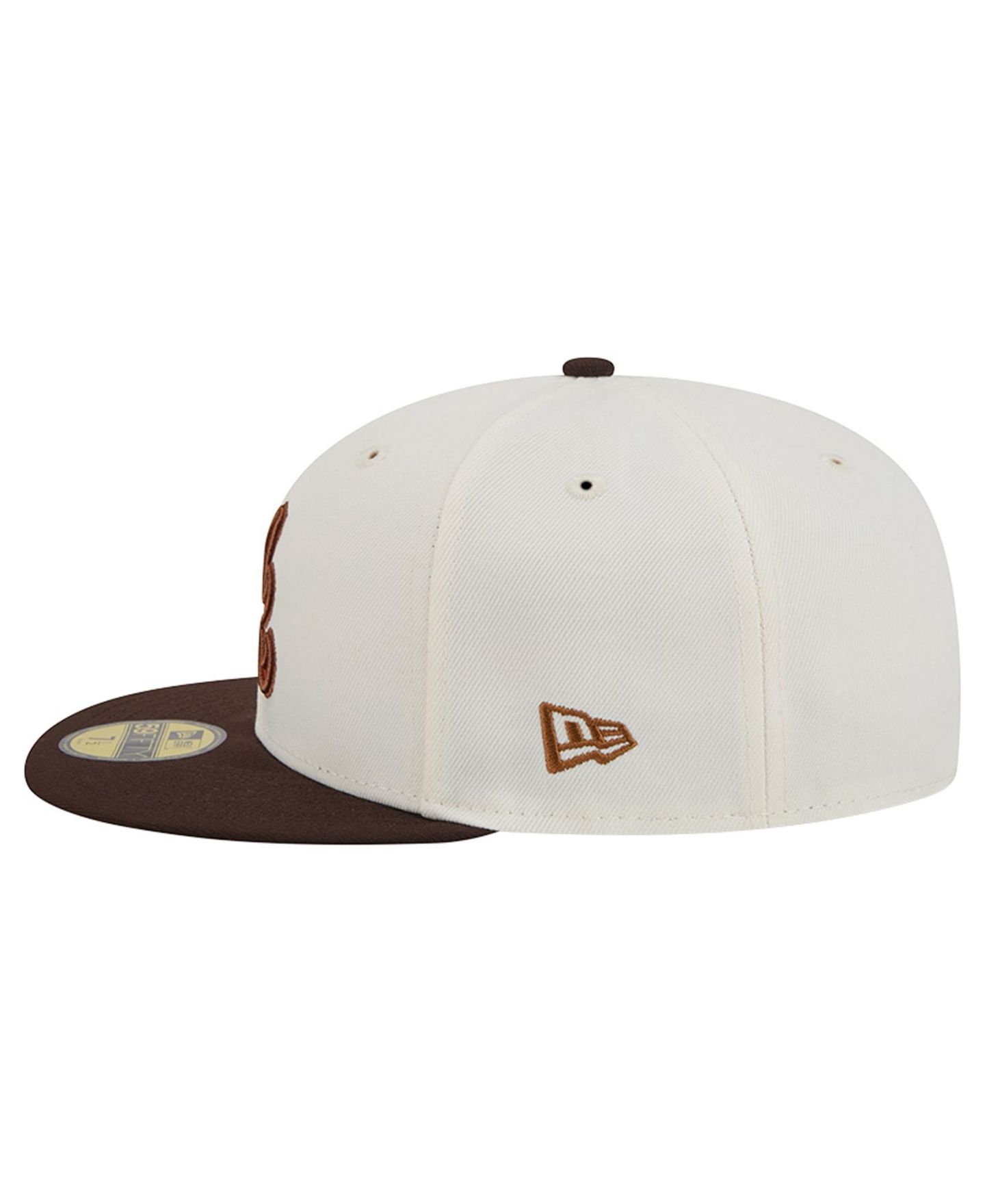 Мужская кепка New Era Natural/Brown Atlanta Braves Pumpkin Spice 59FIFTY Fitted Hat — фото 7