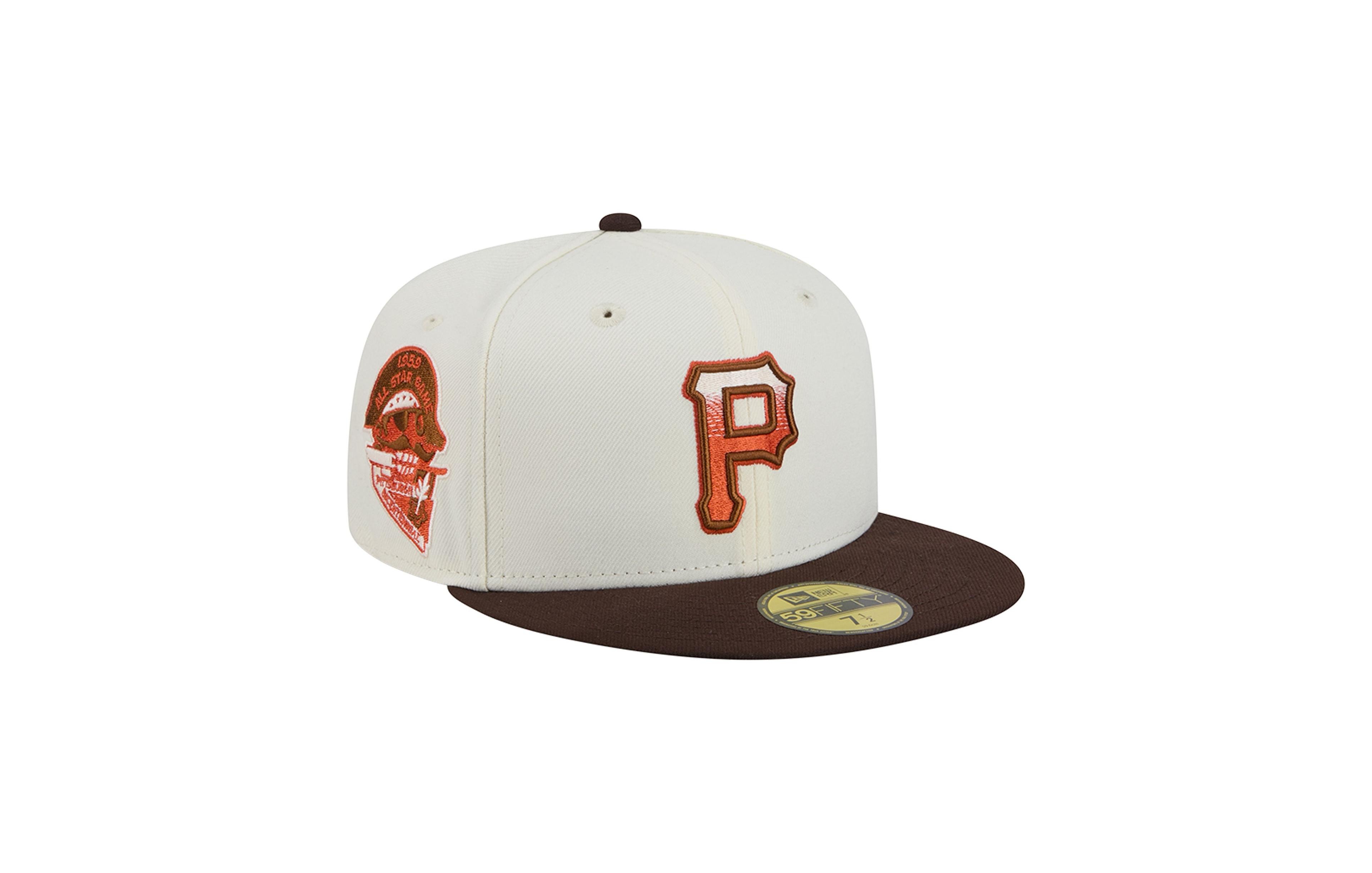 New Era Men's Natural/Brown Pittsburgh Pirates Pumpkin Spice 59FIFTY Fitted Hat