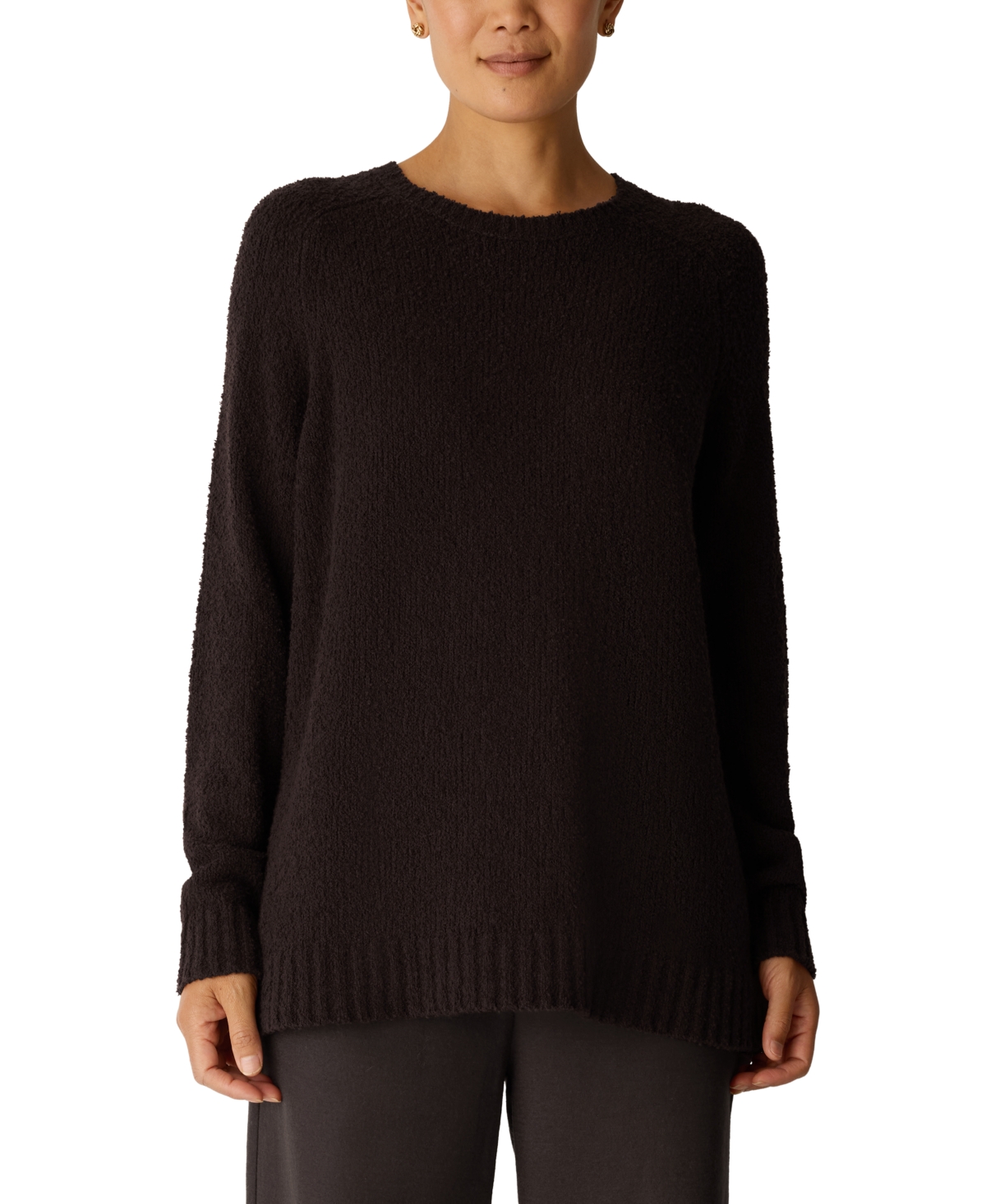 Eileen Fisher Women's Crewneck Long-Sleeve Boucle Sweater