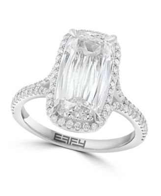 Certified Lab-Grown Diamond Cushion Cut Ring (5-1/3 ct. t.w.) in 14k White Gold