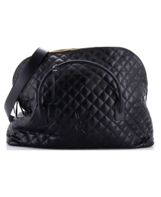 ES Giant Travel Bag Quilted Leather