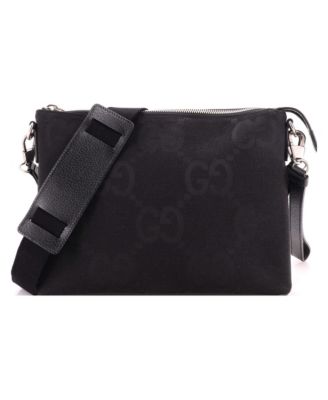 Zip Messenger Bag Jumbo GG Canvas