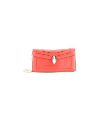 Serpenti Forever Chain Clutch Leather