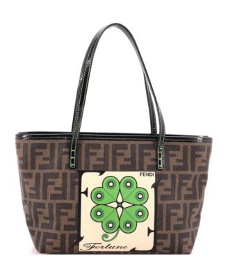 Small Roll Tote Printed Zucca Coated Canvas