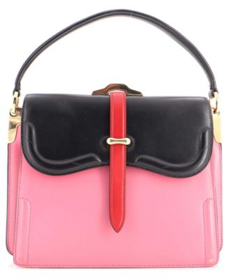 Medium Belle Top Handle Bag City Calf