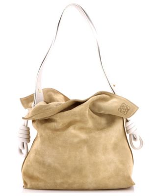 Large Flamenco Knot Bag Suede