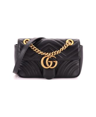 Mini GG Marmont Flap Bag Matelasse Leather