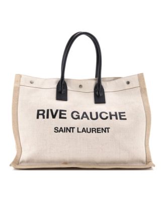 Large Rive Gauche Shopper Tote Canvas
