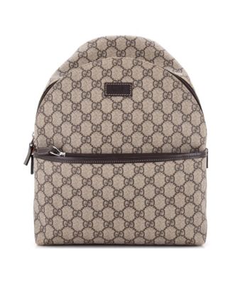 Small Front Pocket Backpack GG Coated Canvas