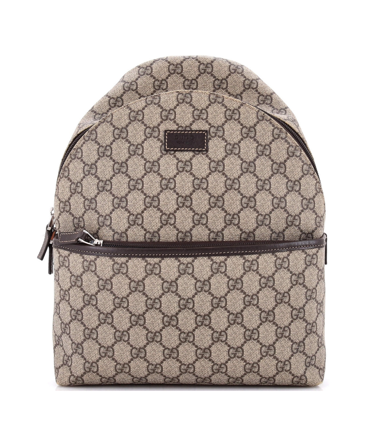 Pre-Owned Gucci Small Front Pocket Backpack Gg Coated Canvas