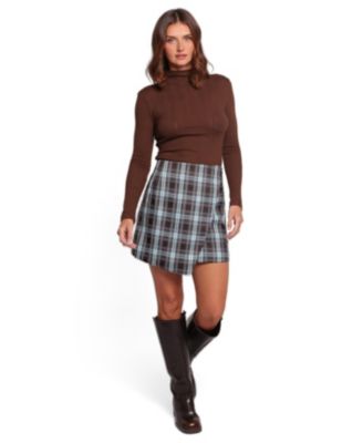 Women's Kelly Faux Wrap Mini Skirt