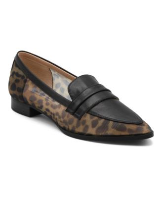 Women's Evan Pointed Toe Low Heel Mesh Penny Loafers