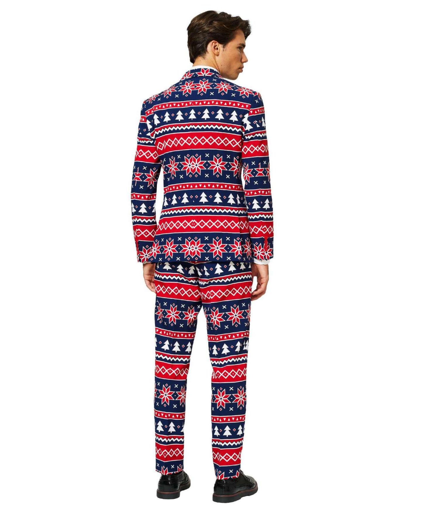 Мужской пиджак OppoSuits Christmas Suit X- Mas Pine Tree Outfit Slim Fit Blazer, цвет: Тёмный синий — фото 2